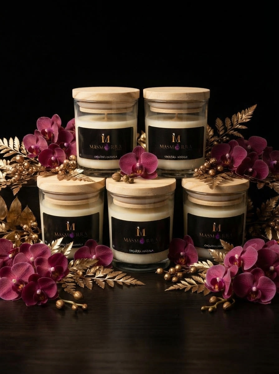 Vela Massagem - Orquídea Marsala - 45g Baixa Temperatura - Masmorra Velas