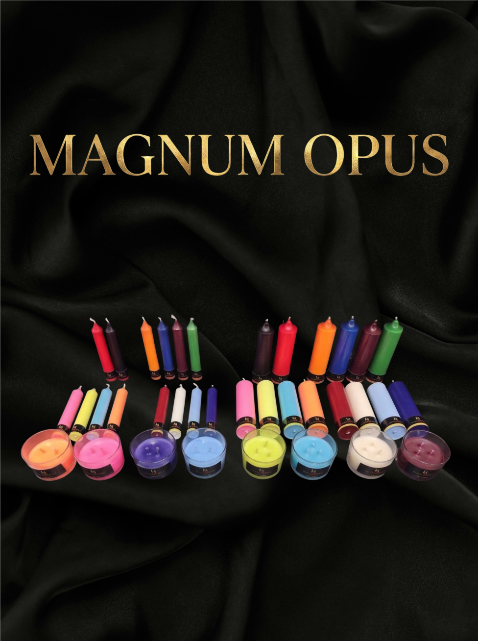 Kit Magnus Opus | 36 Velas - Linha Wax Play Completa - Masmorra Velas