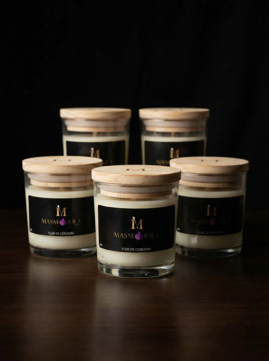 Vela Massagem - Flor de Cerejeira - 45g Baixa Temperatura - Masmorra Velas