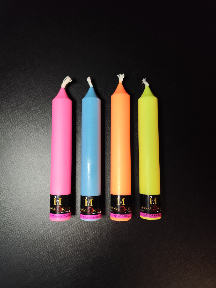 Vela Wax Play - Kit Mestre Neon | 12 un - Masmorra Velas