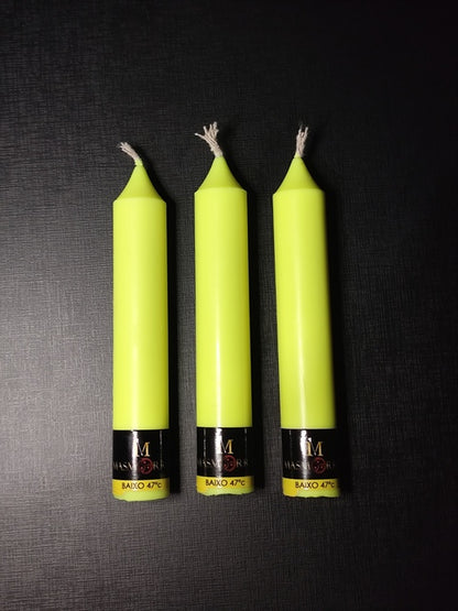 Vela Wax Play - Kit Calor Baixo Fluorescente | 3 un - Cores - Masmorra Velas