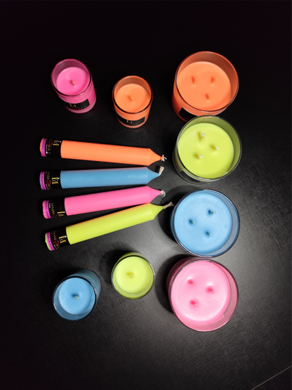 Vela Wax Play - Kit Mestre Neon | 12 un  - Masmorra Velas