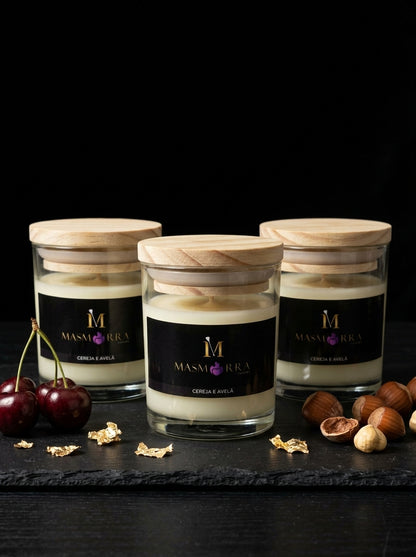 Vela Massagem - Cereja com Avelã - 45g Baixa Temperatura - Masmorra Velas
