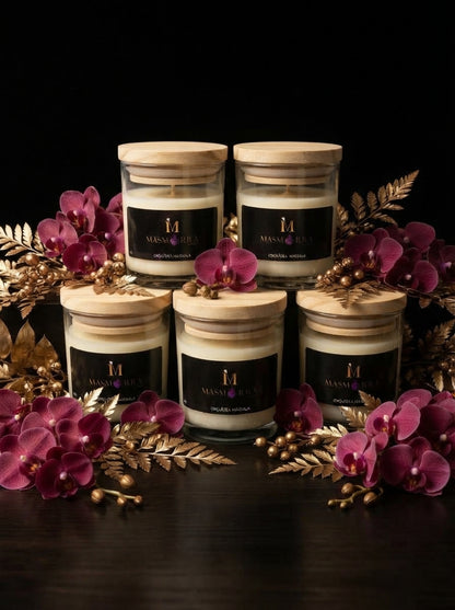 Vela Massagem - Orquídea Marsala - 45g Baixa Temperatura - Masmorra Velas