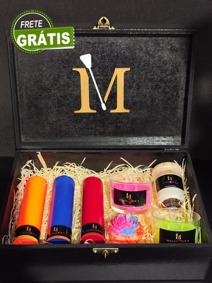 Kit Exclusivo 7 Velas Premium + Caixa Exclusiva - Masmorra Velas