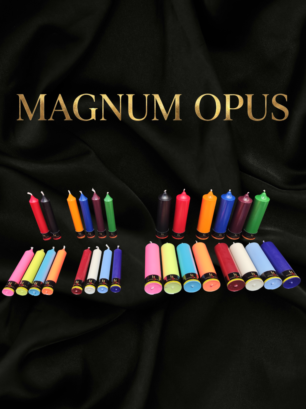 Vela Wax Play - Magnus Opus - Linha Completa - Masmorra Velas
