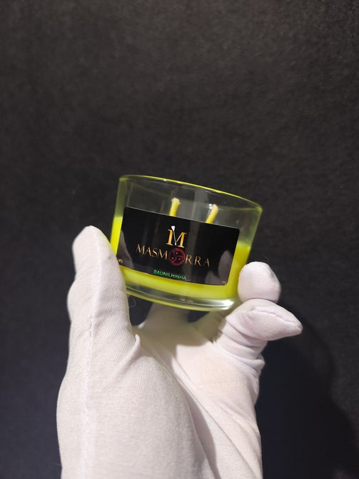 Vela Wax Play Baunilhinha Fluorescente 70g | Calor Leve - Masmorra Velas