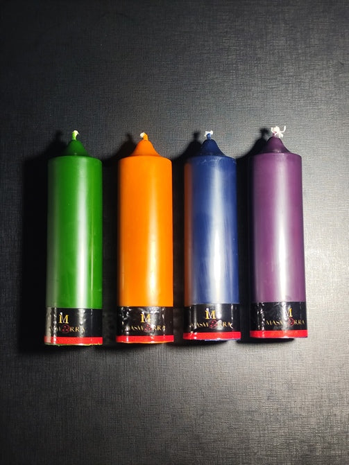 Vela Wax Play Grossas - Calor Intenso |  Kit 4 Un. - Masmorra Velas