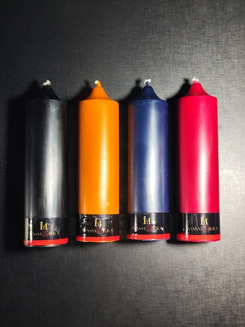 Vela Wax Play Grossas - Calor Intenso |  Kit 4 Un. - Masmorra Velas