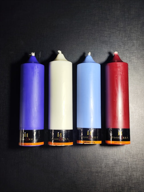 Vela Wax Play Grossa - Kit Calor Médio 4un - Masmorra Velas Premium