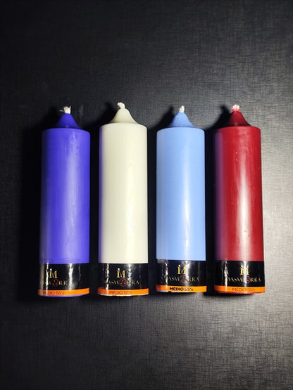 Vela Wax Play Grossa - Kit Calor Médio 4un - Masmorra Velas Premium