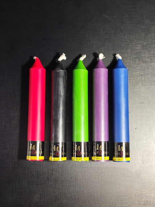 Vela Wax Play - Kit 5 Cores Clássicas - Masmorra Velas