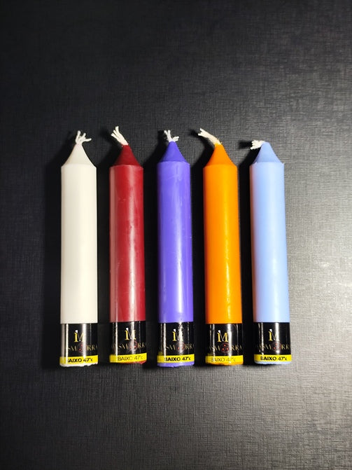 Vela Wax Play - Kit 5 Cores Clássicas - Masmorra Velas