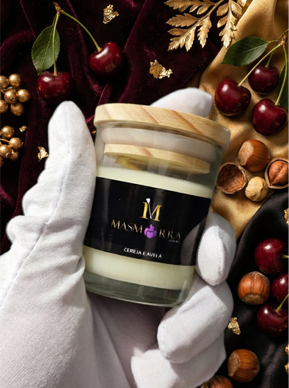 Vela Massagem - Cereja com Avelã - 45g Baixa Temperatura - Masmorra Velas