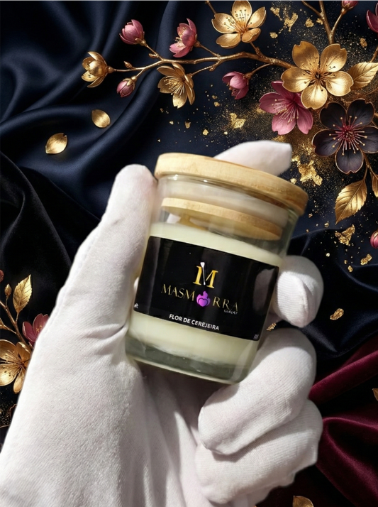 Vela Massagem - Flor de Cerejeira - 45g Baixa Temperatura - Masmorra Velas