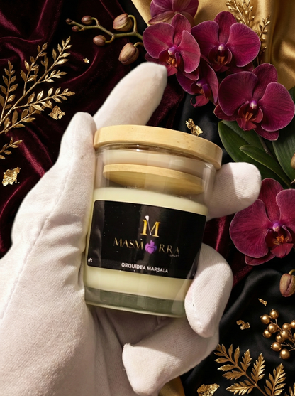 Vela Massagem - Orquídea Marsala - 45g Baixa Temperatura - Masmorra Velas
