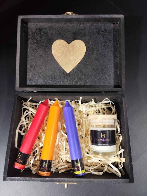 Kit Love - 3 Velas Wax + 1 Vela Massagem - Masmorra Velas