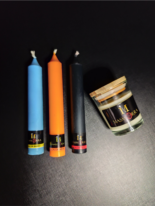 Vela Wax Play - Kit Essencial | 4 Un. - Todas as Temperaturas - Masmorra Velas