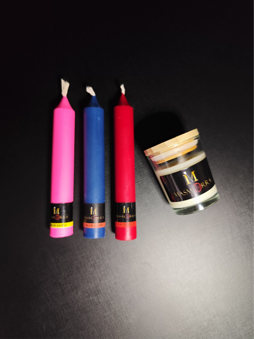 Vela Wax Play - Kit Essencial | 4 Un. - Todas as Temperaturas - Masmorra Velas