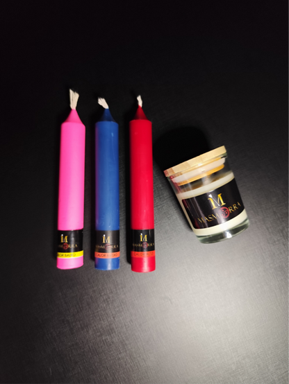 Vela Wax Play - Kit Essencial | 4 Un. - Todas as Temperaturas - Masmorra Velas